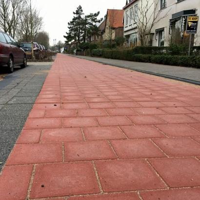 Betontegels rood 15x30x4,5 cm