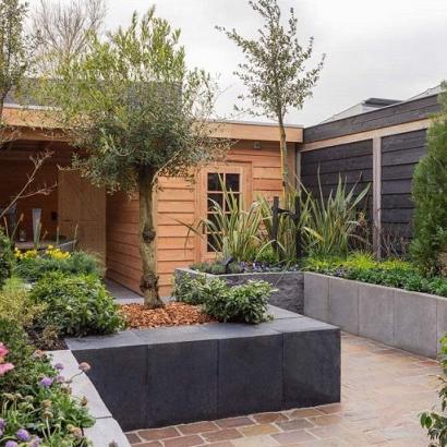 L-Element Zwart 50x40x60 cm