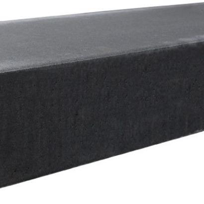 Traptrede massief 18x40x100cm Zwart