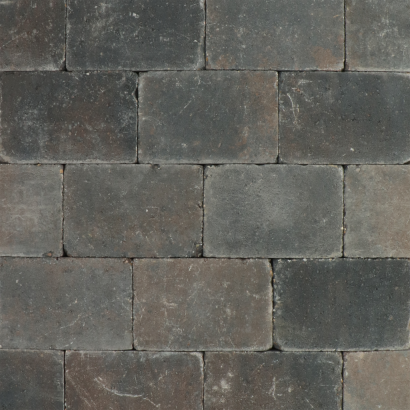 Montano trommel 20x30x6 bruin/zwart genuanceerd