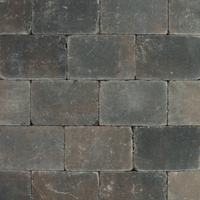 Montano trommel 20x30x6 bruin/zwart genuanceerd