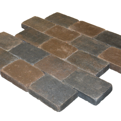 Montano trommel 20x30x6 bruin/zwart genuanceerd