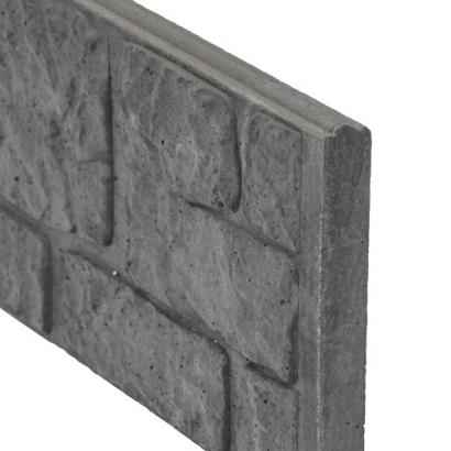 Berton©-motiefplaat smal antraciet H26 x D3,5 x L184 cm romeinsmotief