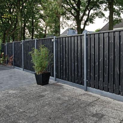 Berton©-paal IJssel antraciet, diamantkop 10 x 10 x 280 cm tussenmodel