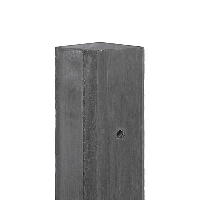Berton©-paal IJssel antraciet, vlakke kop 10 x 10 x 280 cm tussenmodel met velling