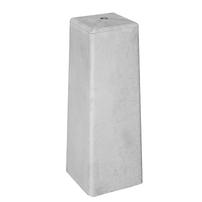 Betonpoer Eco wit/grijs M16-bus (18x18)>(15x15)x50cm