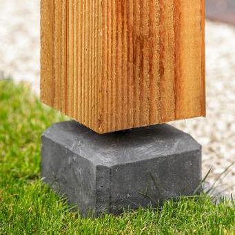 Betonpoer Eco antraciet M16-bus (18x18)>(15x15)x50cm