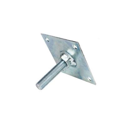 Betonpoer hoogteverstelling M16 verzinkt 10x10cm