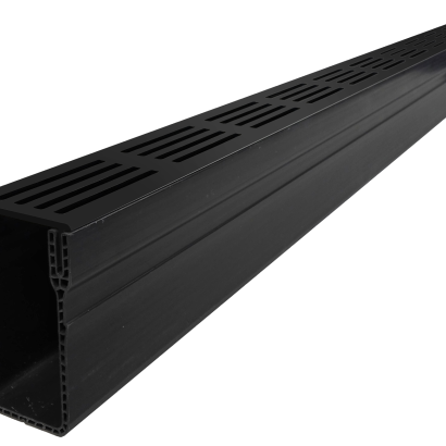 ACO Slimline Zwart Aluminium 100 cm