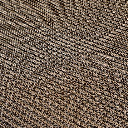 Strak schaduwdoek HPDE 292 x 292 cm, incl. bevestigingsmaterialen, bruin