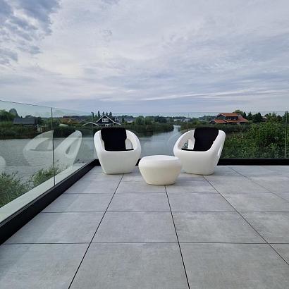 Polvero Grigio 60x60x3 cm