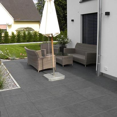 Polvero Nero 60x60x3 cm