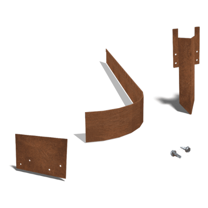Set 15 meter cortenstaal FLEX geplet 13 cm