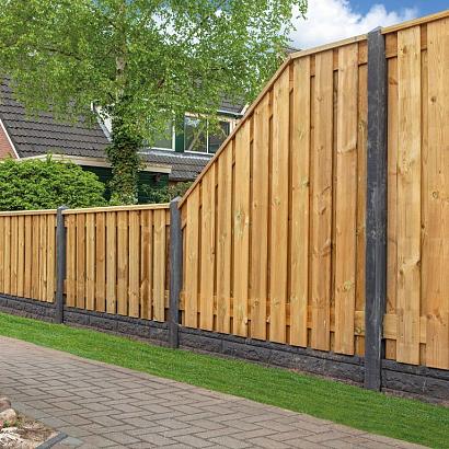 Grenen 19-planks tuinscherm