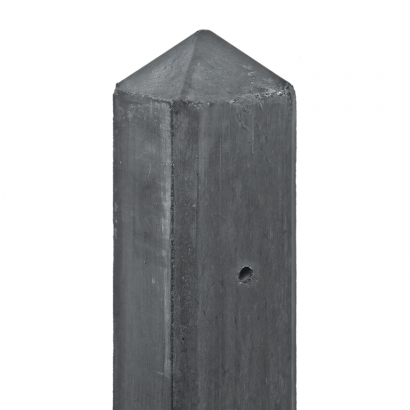 Beton-paal IJssel antraciet diamantkop 10x10x280cm
