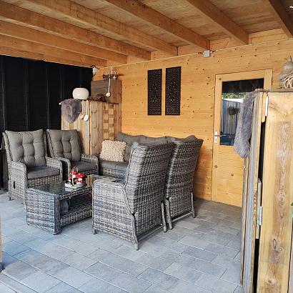 Sesto 20x30x6 cm grijs/zwart