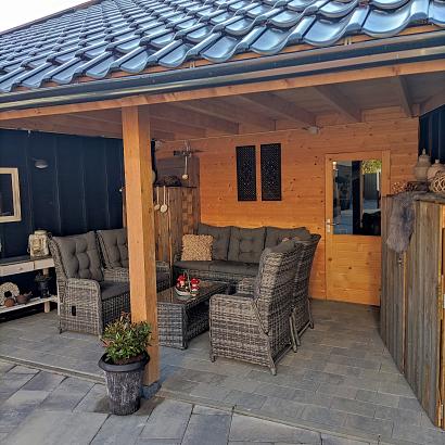 Sesto 20x30x6 cm grijs/zwart