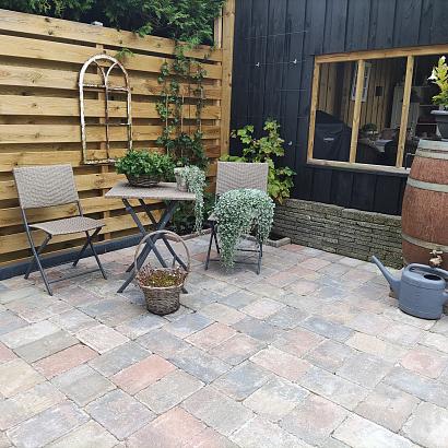 Stonique trommel 20x30x6 cm oud bruin