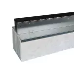 Hydroblob Lijnafwatering Infiltratiesysteem Set LG45 Slimline Grafiet Rooster 20x20x120 Grafiet