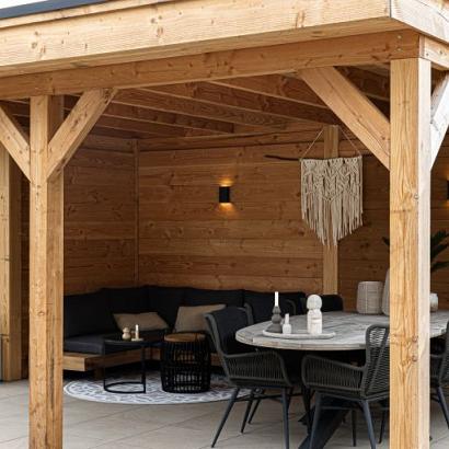Open overkapping met berging