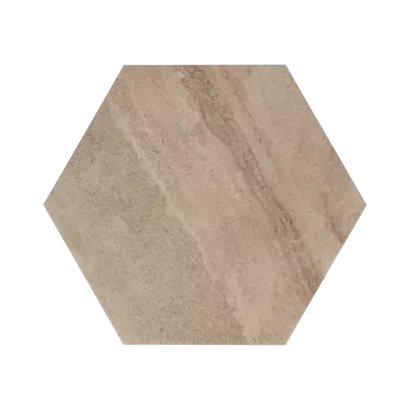 Staptegel Hexagon Cappuccino o60x52x2cm