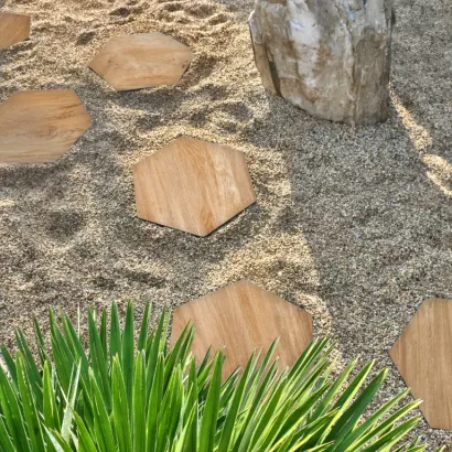 Staptegel Hexagons Foresta Chiaro o60x52x2cm