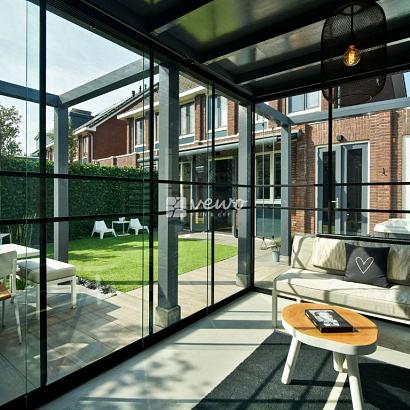 Glazen schuifwand Zwolle