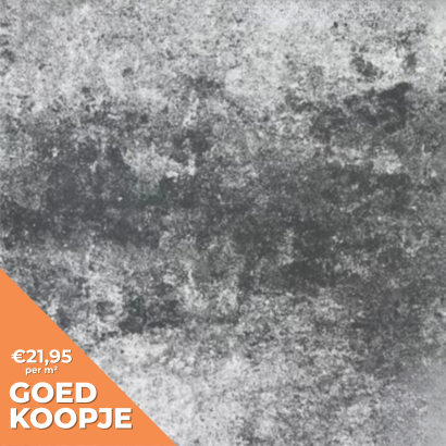 Mollino 60x60x4 cm Antraciet/grijs