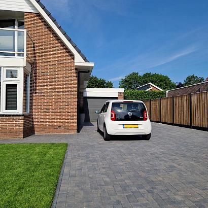 Signature brick 8 cm dark sepia mini facet komo