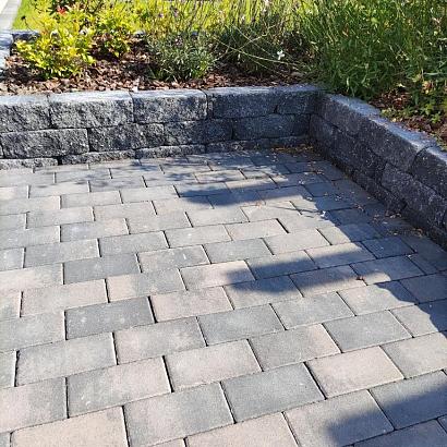 Signature brick 8 cm dark sepia mini facet komo