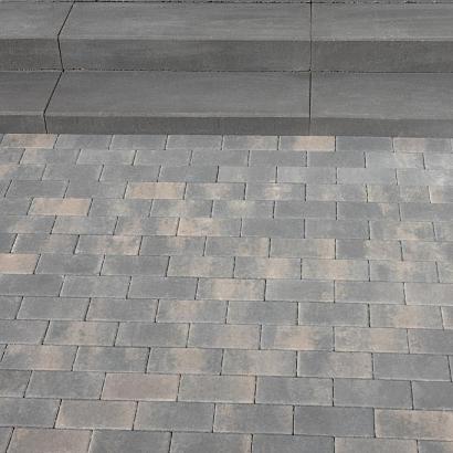 Signature brick 8 cm dark sepia mini facet komo
