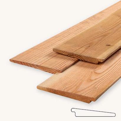 Douglas Zweeds rabat 1,1-2,1 x 19,5 x 400 cm, onbehandeld