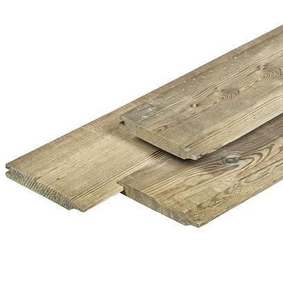 Midden-Europees grenen rabatdeel dubbelzijdig, groen geïmpregneerd 1,8 x 14,0 x 300 cm