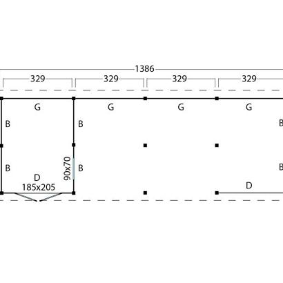 Kapschuur Billund XXL Samenstelling 11 Red Class Wood zwart gespoten