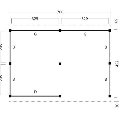Kapschuur Billund XXL Samenstelling 4 Red Class Wood