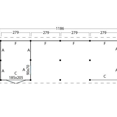 Kapschuur Billund XL Samenstelling 11 Red Class Wood zwart gespoten
