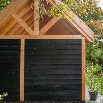 Kapschuur Billund XXL Samenstelling 3 Red Class Wood zwart gespoten