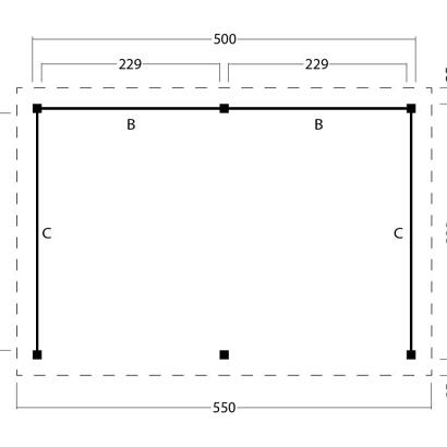 Platdak Odense XL Samenstelling 4 Red Class Wood