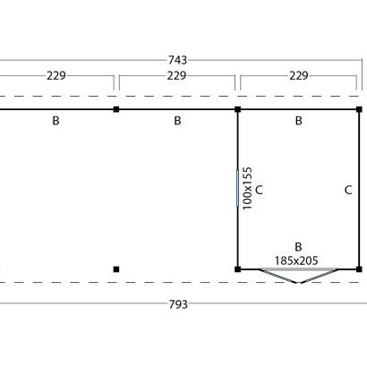 Platdak Odense XL Samenstelling 7 Red Class Wood