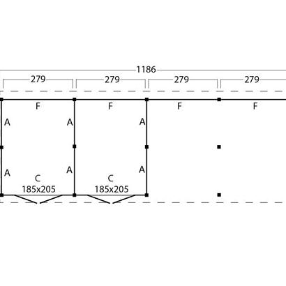 Kapschuur Billund XL Samenstelling 12 Red Class Wood zwart gespoten