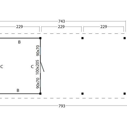 Platdak Odense XL Samenstelling 8 Red Class Wood