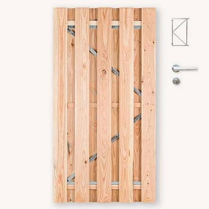 Tuindeur douglas | gem. doorkijk | verzinkt frame