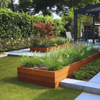 Bloembak Modulair Corten|60X60X70 cm