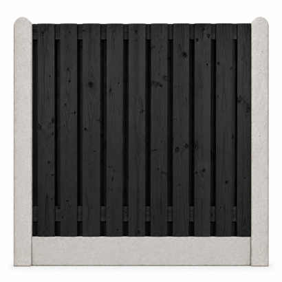 Meterprijs stampbeton grijs 23 planks zwart gespoten