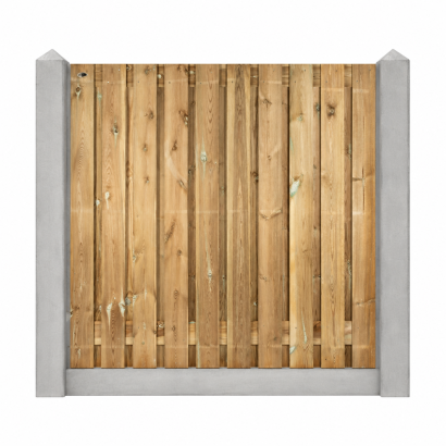 Glad grijs 21 planks grenen