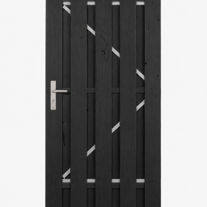 Poort zwart gespoten 110 cm