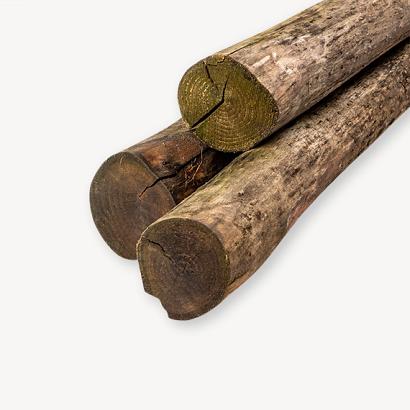 PEFC Kastanjepaal | geschild | ongep. | 10-12 cm | 500 cm