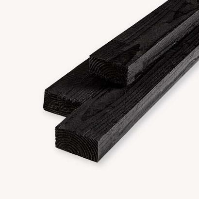 Douglas balk | zwart - RAL9005 | 5x10 cm | 300 cm