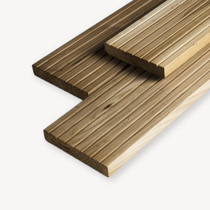 Douglas vlonderplank | groen geïmp. | 2,4x14 cm | 500 cm