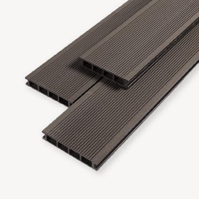 Duofuse vlonderplank | 2,8x16,2 cm | graphite black | 400 cm